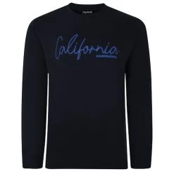 Bigdude California Print Jumper Navy