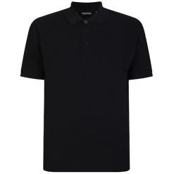 Bigdude Plain Polo Shirt - Black -Urban Fit Shop 926ecdba bd103 01blk