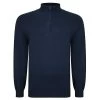 Bigdude Half Zip Knitted Jumper Navy
