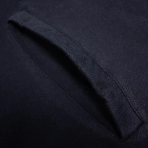 Bigdude Zip Thru Baseball Jacket Navy 9 Bigdude Zip Thru Baseball Jacket Navy - Image 7