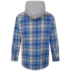 Bigdude Hooded Check Flannel Shirt Blue -Urban Fit Shop a1427190 bd23ls03 03 2.jpg20edited