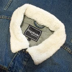 Bigdude Denim Jacket With Sherpa Collar Mid Wash -Urban Fit Shop a28f213e img 9168