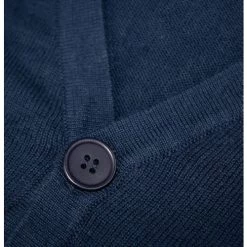 Bigdude Plain V-Neck Knitted Cardigan Navy Tall -Urban Fit Shop a38c00fb img 4736