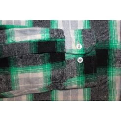 Bigdude Summer Long Sleeve Flannel Shirt Green Tall -Urban Fit Shop a49882cd bd23ls01 13 2