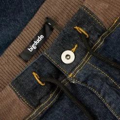 Bigdude Jersey Waistband Denim Shorts Dark Wash -Urban Fit Shop a6d298d8 img 7759