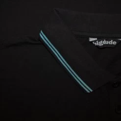 Bigdude Tipped Polo Shirt Black/Blue -Urban Fit Shop a79343ea img 8244