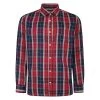 Bigdude Long Sleeve Check Shirt Red