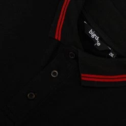 Bigdude Tipped Polo Shirt Black/Red -Urban Fit Shop ac4f76a5 img 8219