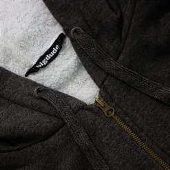 Bigdude Sherpa Lined Zip Hoody Charcoal -Urban Fit Shop ac7e200e img 9278