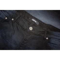 Bigdude Stretch Turn Up Denim Shorts Black -Urban Fit Shop af930d0c bd23sh05 01 black