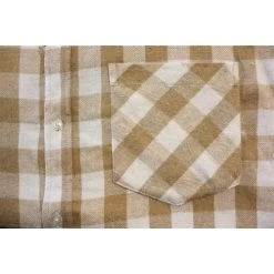 Bigdude Summer Long Sleeve Flannel Shirt Beige -Urban Fit Shop b2544608 bd23ls01 65 1