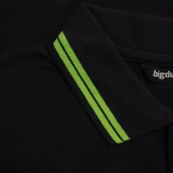 Bigdude Tipped Polo Shirt Black/Green -Urban Fit Shop b4fd6682 img 8256