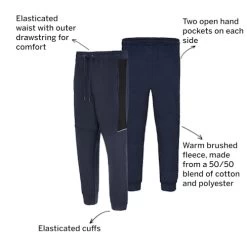 Bigdude Contrast Panel Joggers Navy -Urban Fit Shop b52a5d9d 074