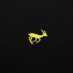 Bigdude Tipped Polo Shirt Black/Yellow Tall -Urban Fit Shop b5934a7e img 8213