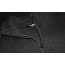 Bigdude Half Zip Knitted Jumper Black -Urban Fit Shop b745c6c5 img 9458