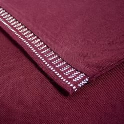 Bigdude Jacquard Collar Polo Shirt Burgundy -Urban Fit Shop b8bf1732 img 8205