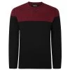 Bigdude Colour Block Jumper Black/Burgundy -Urban Fit Shop b9ec7f76 bd23jemp01 10 1