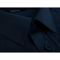 Bigdude Classic Long Sleeve Poplin Shirt Navy -Urban Fit Shop ba30675c img 1044 2