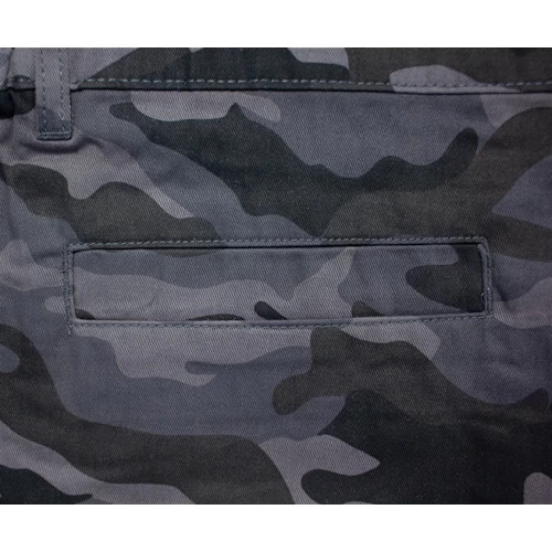 Bigdude Elasticated Waist Cargo Camo Shorts Charcoal 9 Bigdude Elasticated Waist Cargo Camo Shorts Charcoal - Image 7