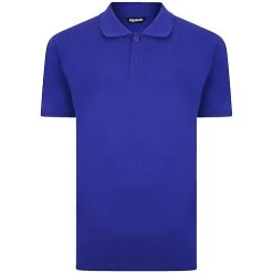 Bigdude Plain Polo Shirt Cobalt Blue Tall