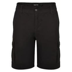 Bigdude Elasticated Waist Cargo Shorts Black