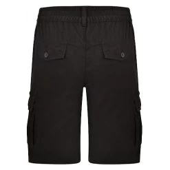 Bigdude Elasticated Waist Cargo Shorts Black -Urban Fit Shop bd19sh02 01 3