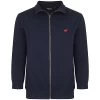 Bigdude Funnel Neck Full Zip Sweatshirt Navy -Urban Fit Shop bd20f01 01 navy 1