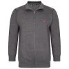Bigdude Funnel Neck Full Zip Sweatshirt Charcoal