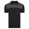 Bigdude Colour Block Polo Shirt Black -Urban Fit Shop bd20po1 01 black charcoal 1