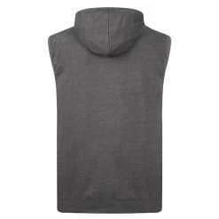 Bigdude Loop Back Sleeveless Hoody Charcoal -Urban Fit Shop bd20sg01 07 2 3
