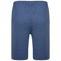 Bigdude Twin Pack Classic Pyjama Shorts Denim Marl/Burgundy -Urban Fit Shop bd20shb01 09 blue 2