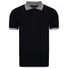 Bigdude Contrast Tipped Polo Shirt Navy Tall -Urban Fit Shop bd21p03 navy front