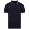 Bigdude Designer Tipped Polo Shirt Navy -Urban Fit Shop bd21p04 02 navy 1