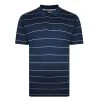 Bigdude Striped Performance Polo Navy -Urban Fit Shop bd21p07 02 navy 1
