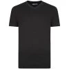 Bigdude Plain Marl V-Neck T-Shirt Charcoal Tall -Urban Fit Shop bd21t513 07 grey 1