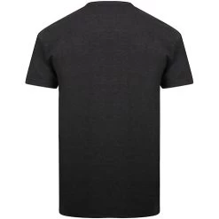 Bigdude Plain V-Neck T-Shirt Charcoal Marl -Urban Fit Shop bd21t513 07 grey 2 1