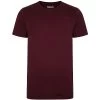 Bigdude Plain Crew Neck T-Shirt With Pocket Burgundy Tall