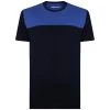 Bigdude Cut & Sew 2 Tone T-Shirt Navy/Royal Blue Tall -Urban Fit Shop bdt81t505 02 1
