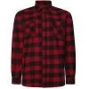 Bigdude Checked Overshirt Red/Black Tall
