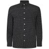 Bigdude Geometric Print Long Sleeve Poplin Shirt Black -Urban Fit Shop c070cd27 nocodeshirtblack 1