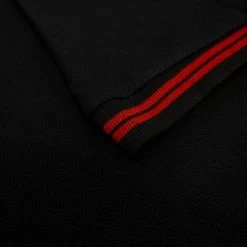 Bigdude Tipped Polo Shirt Black/Red -Urban Fit Shop c0f7bec4 img 8226