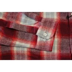 Bigdude Summer Long Sleeve Flannel Shirt Red -Urban Fit Shop c1254ac4 bd23ls01 22 2