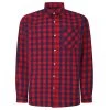 Bigdude Gingham Long Sleeve Shirt Red -Urban Fit Shop c9fe27dc bd23ls07 03 1
