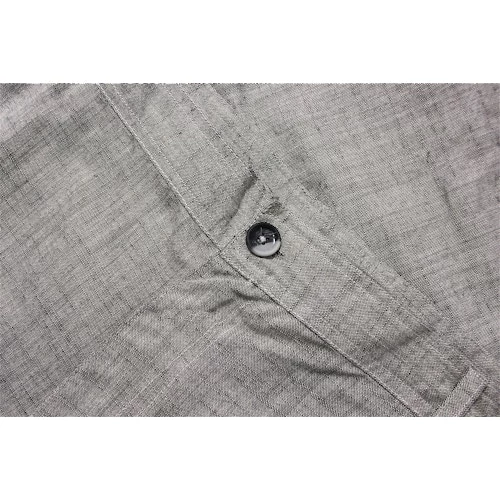 Bigdude Linen Look Elasticated Waist Chino Shorts Charcoal 6 Bigdude Linen Look Elasticated Waist Chino Shorts Charcoal - Image 4