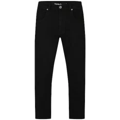 Bigdude Loose Fit Straight Cut Stretch Jeans Black