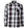 Bigdude Long Sleeve Check Shirt Black Tall -Urban Fit Shop ce720476 bd23ls06 05 1