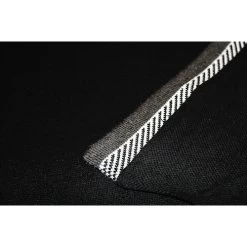 Bigdude Jacquard Contrast Pique Polo Shirt Black -Urban Fit Shop cec81f98 img 1491