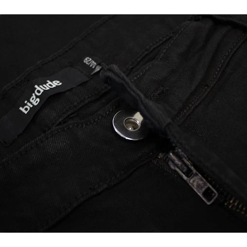 Bigdude Loose Fit Straight Cut Stretch Jeans Black 7 Bigdude Loose Fit Straight Cut Stretch Jeans Black - Image 5
