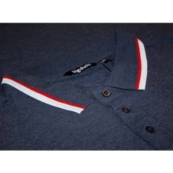 Bigdude Contrast Pique Polo Shirt Dark Denim -Urban Fit Shop d2252764 img 1373