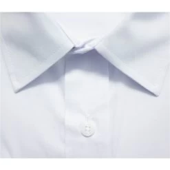 Bigdude Classic Long Sleeve Poplin Shirt White Tall -Urban Fit Shop d262a600 img 8001
